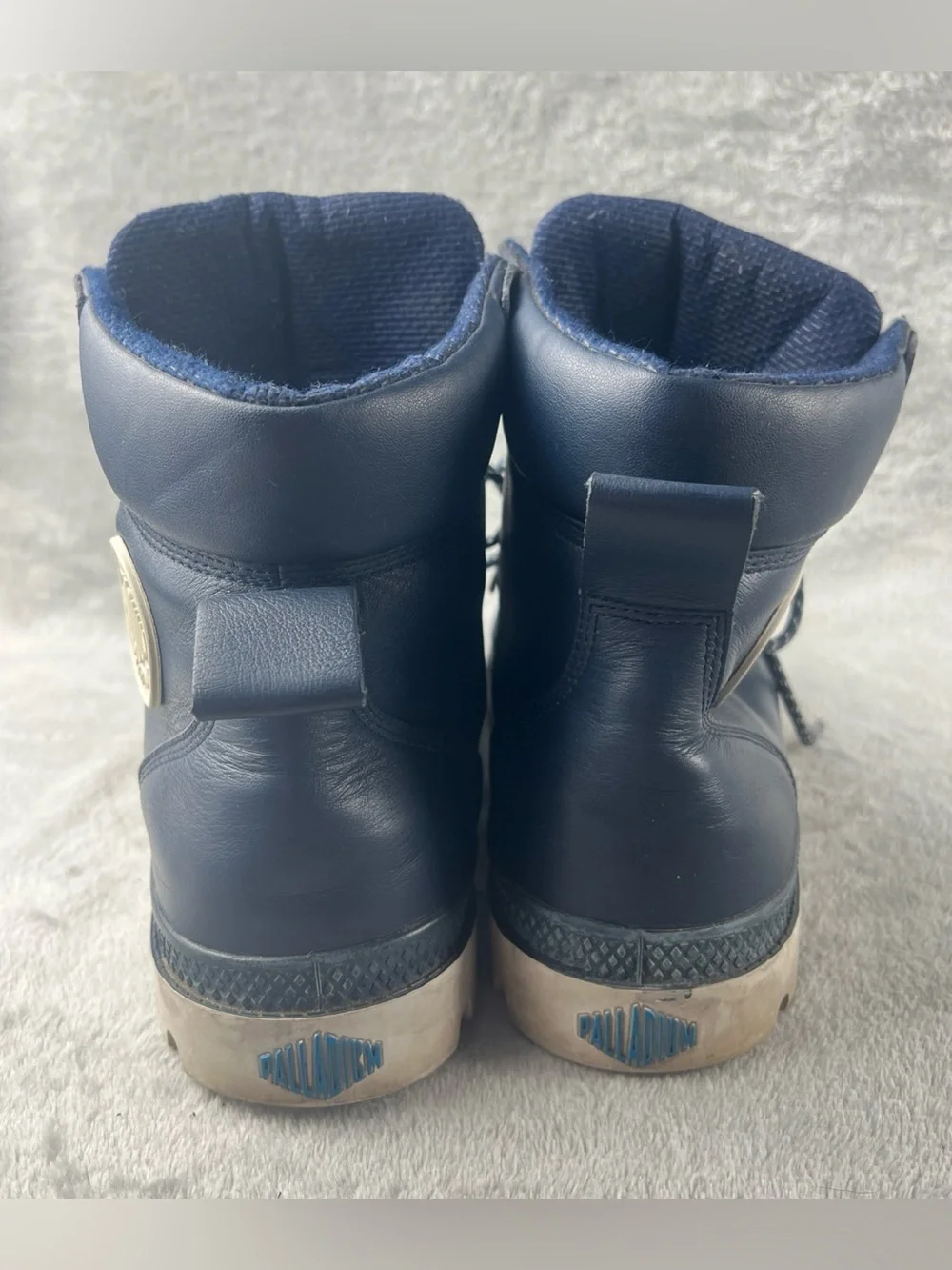 Palladium Pampa Cuff WP Boots Mens Size 11 Indigo Blue Off White Waterproof
